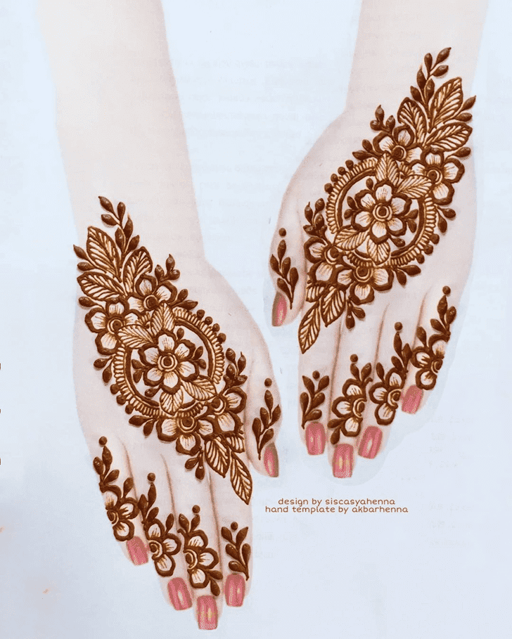 Refined Bharatpur Henna Design