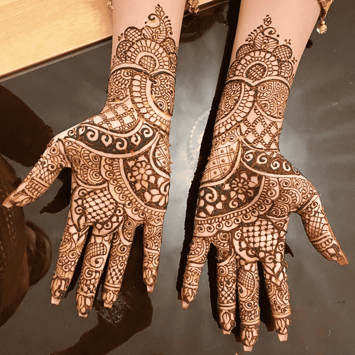 Refined Bhopal Henna Design