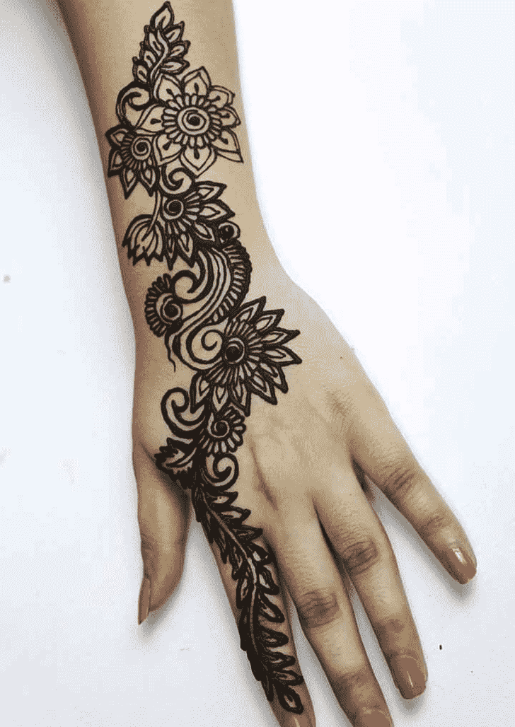 Nice Black Henna design
