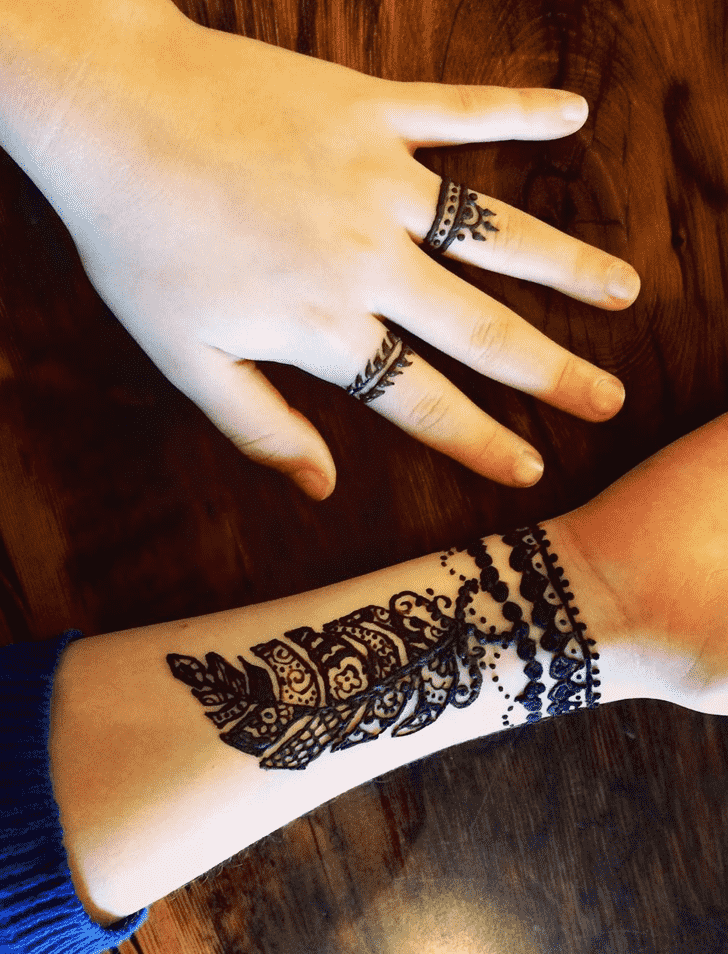 Simple Wrist Henna  Easy to Do Bracelet Style Mehendi Design  Jewelry  Style Henna for Beginners  YouTube