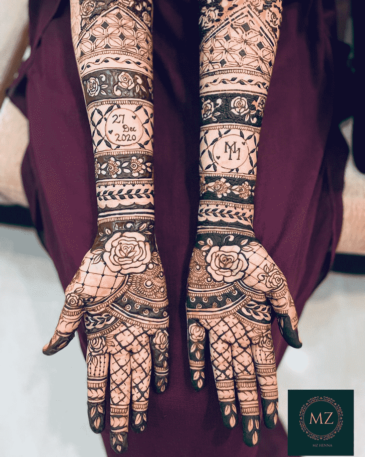 Excellent Bridal Henna Design