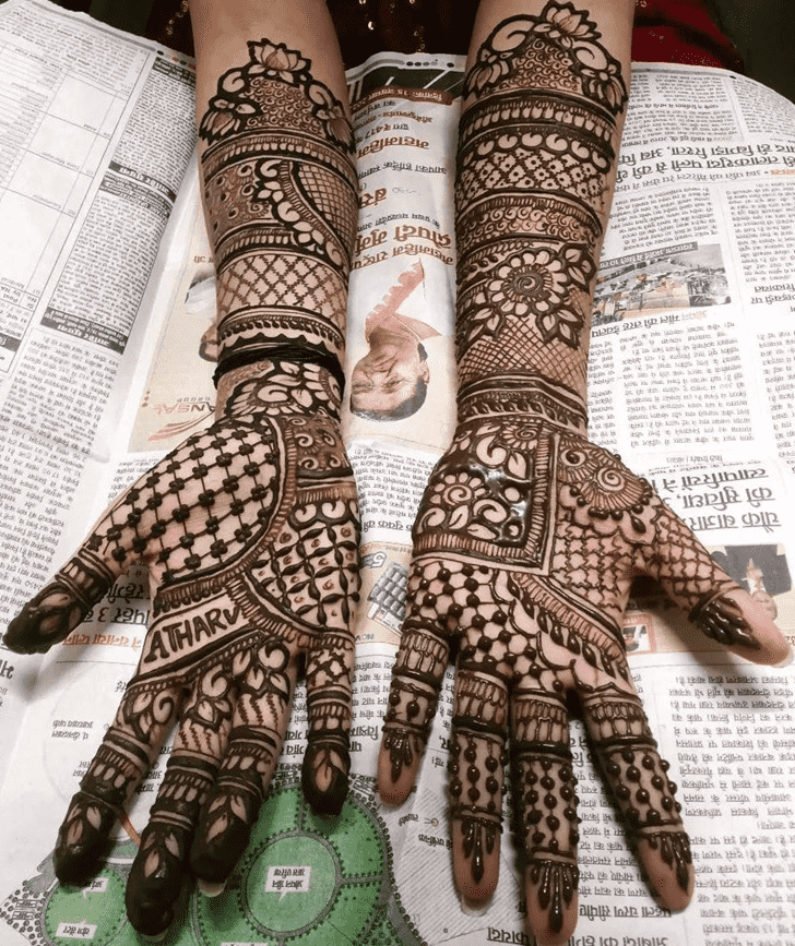 Captivating Bride Henna Design