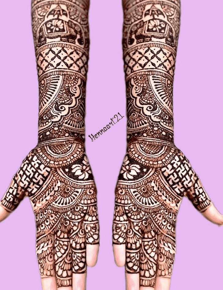 Arm Bride Henna Design