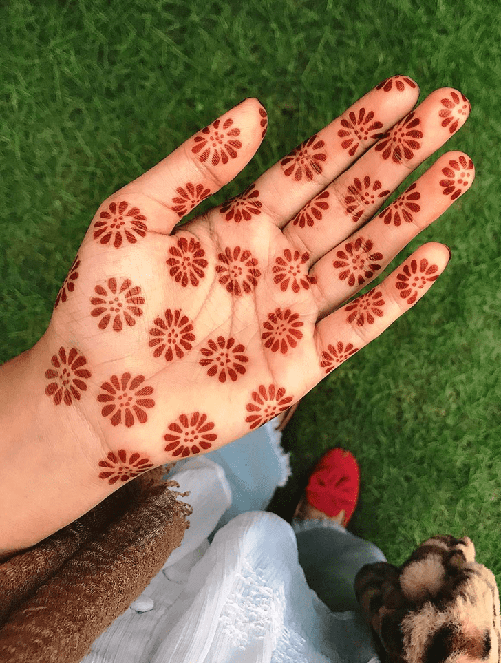 Charming California Henna Design