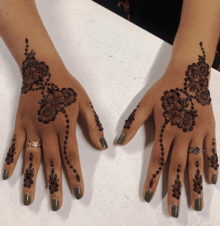 Dazzling California Henna Design