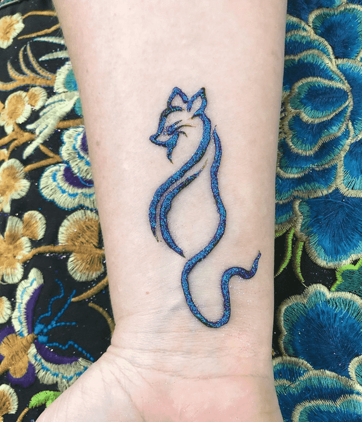 Excellent Cat Henna Design