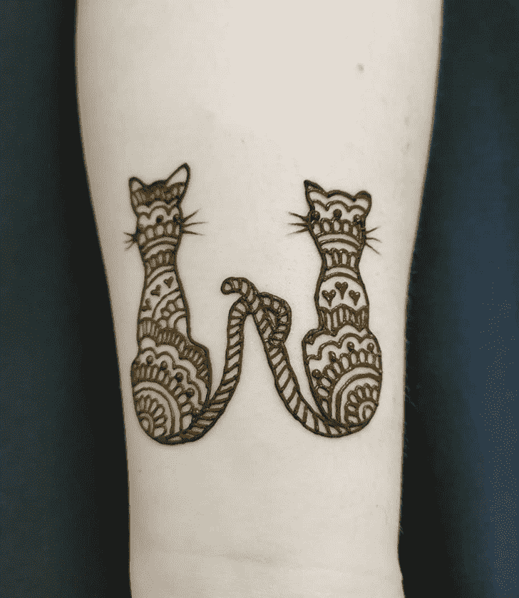 Fair Cat Henna Design