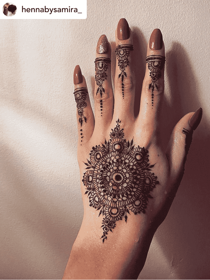 Elegant Chandigarh Henna Design