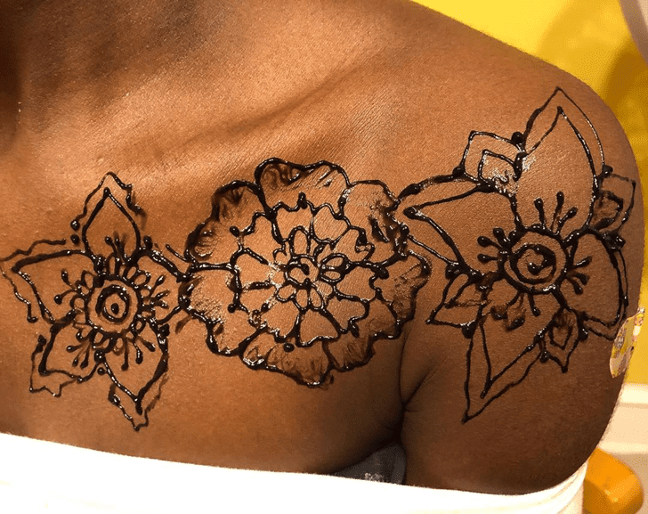 Handsome Chest Henna Design