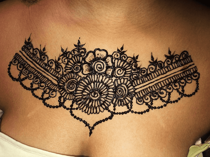 Sublime Chest Henna Design