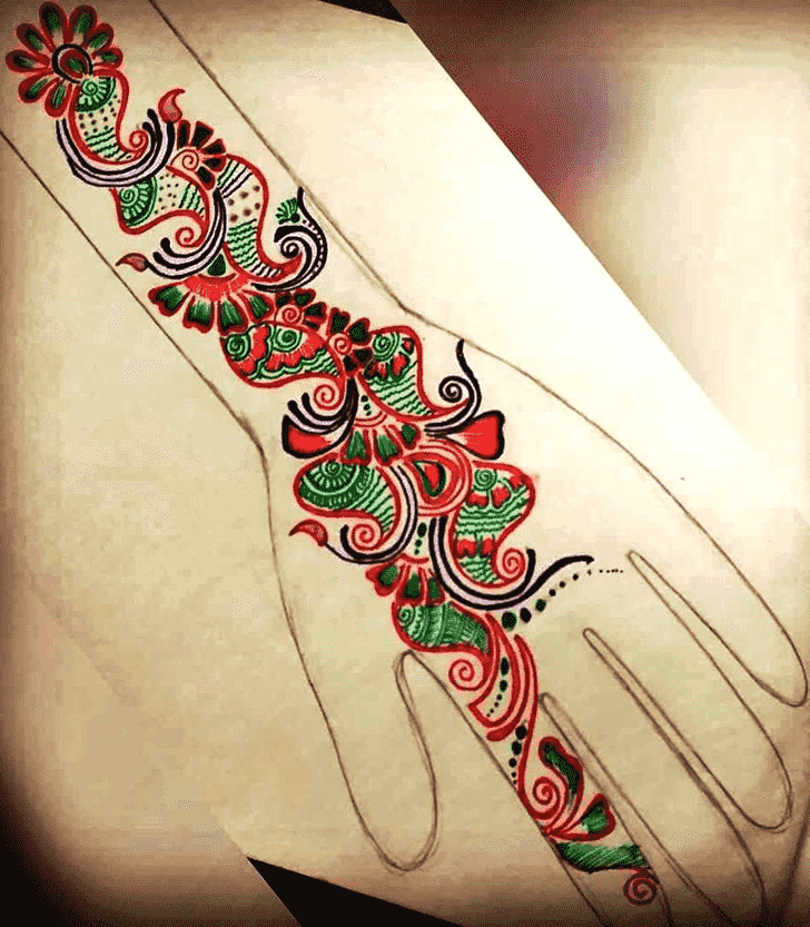 Ideal Coloured Henna Design