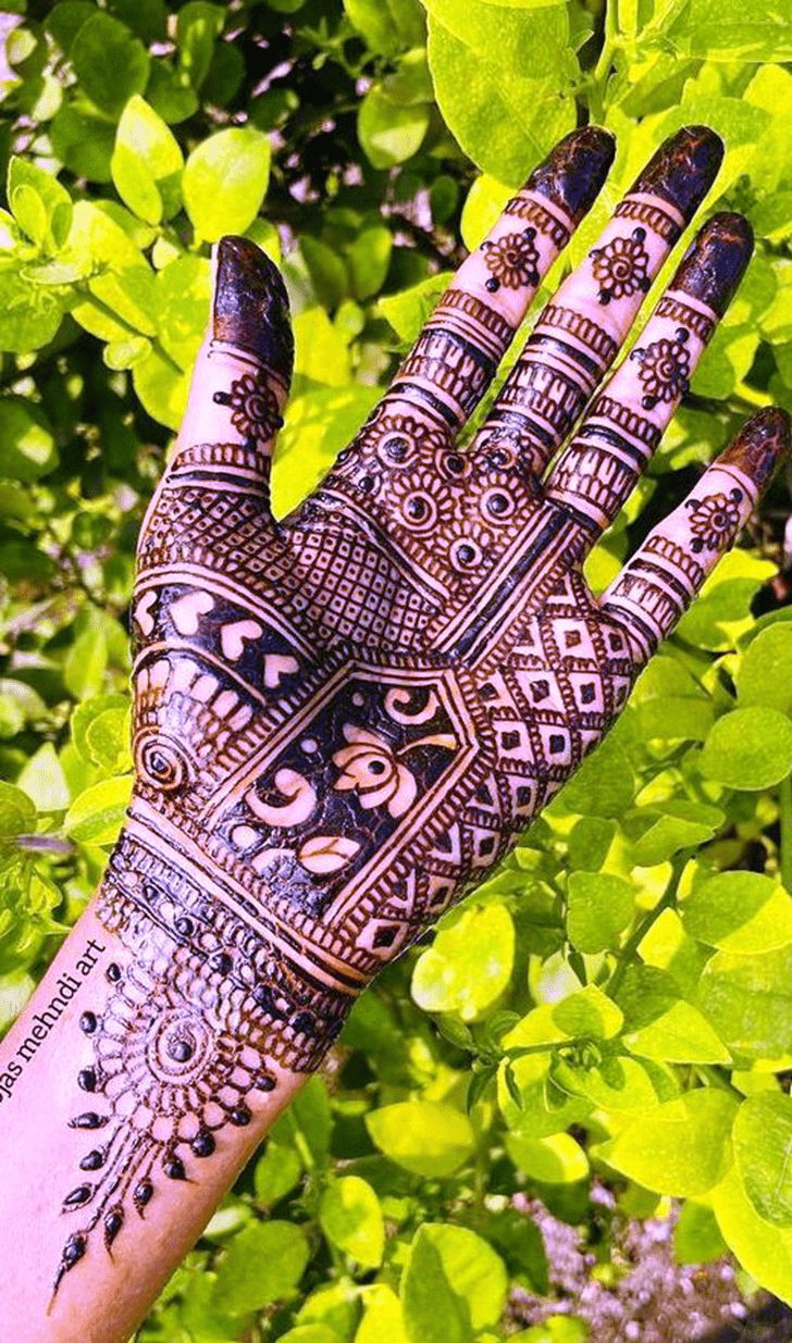 Pleasing Creative Henna Design