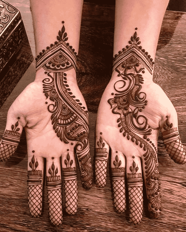 Arm Dainty Henna Design