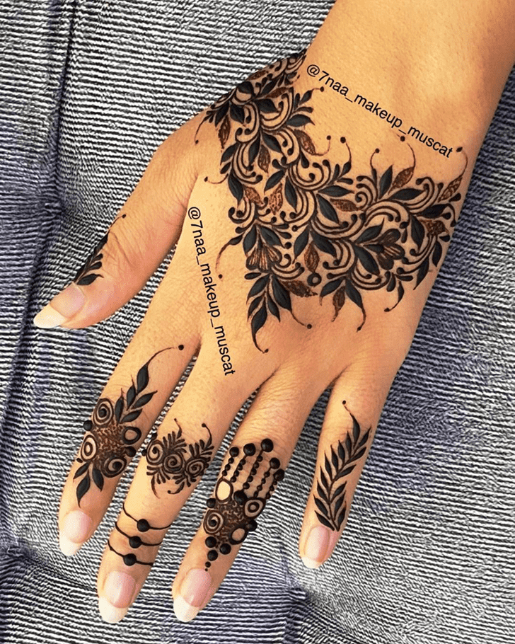 Arm Dalhousie Henna Design