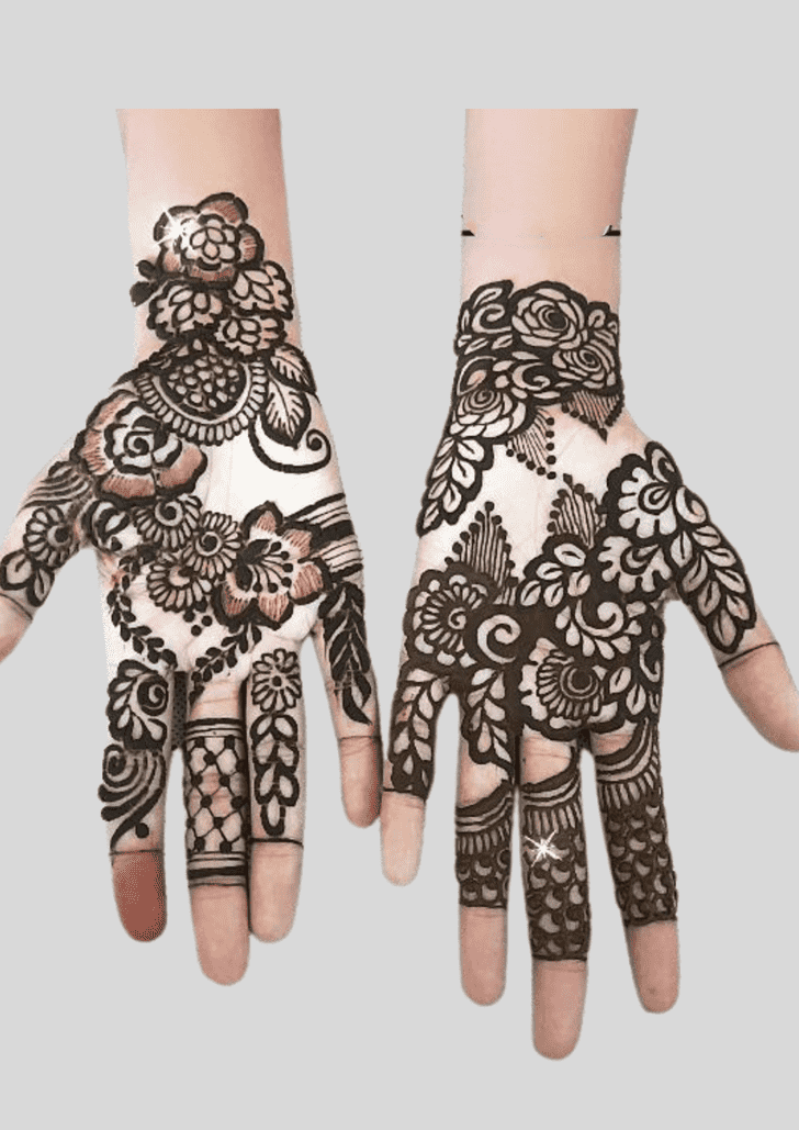 Alluring Deepawali Henna Design