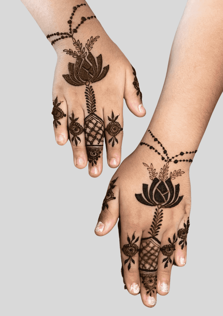 Bewitching Deepawali Henna Design