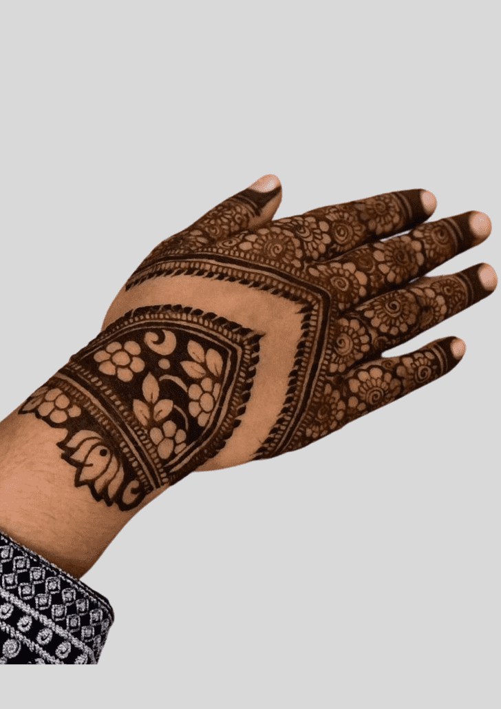 Captivating Deepawali Henna Design
