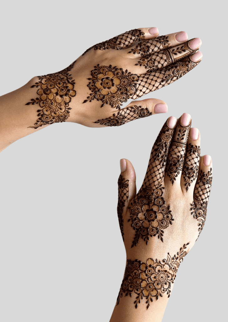 Charming Deepawali Henna Design