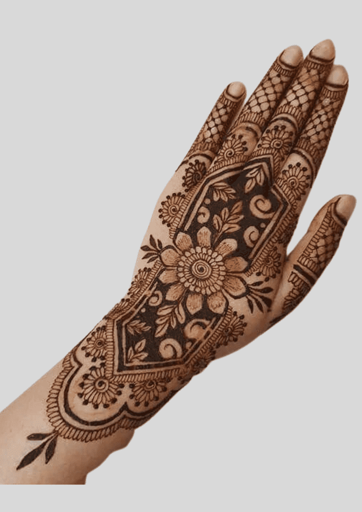 Classy Deepawali Henna Design