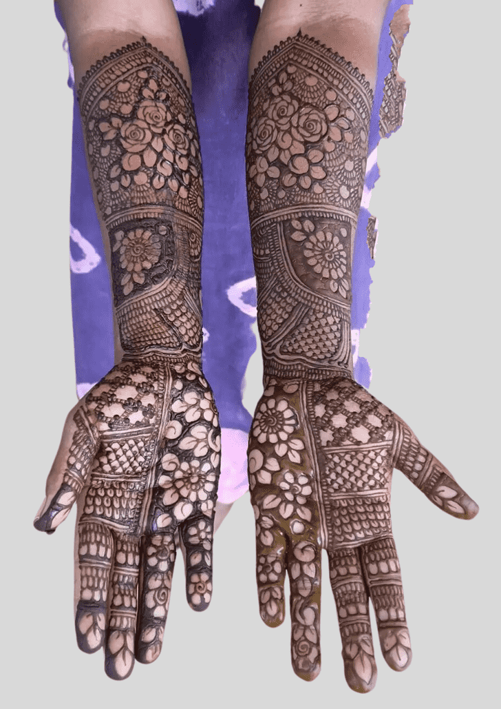 Delicate Deepawali Henna Design