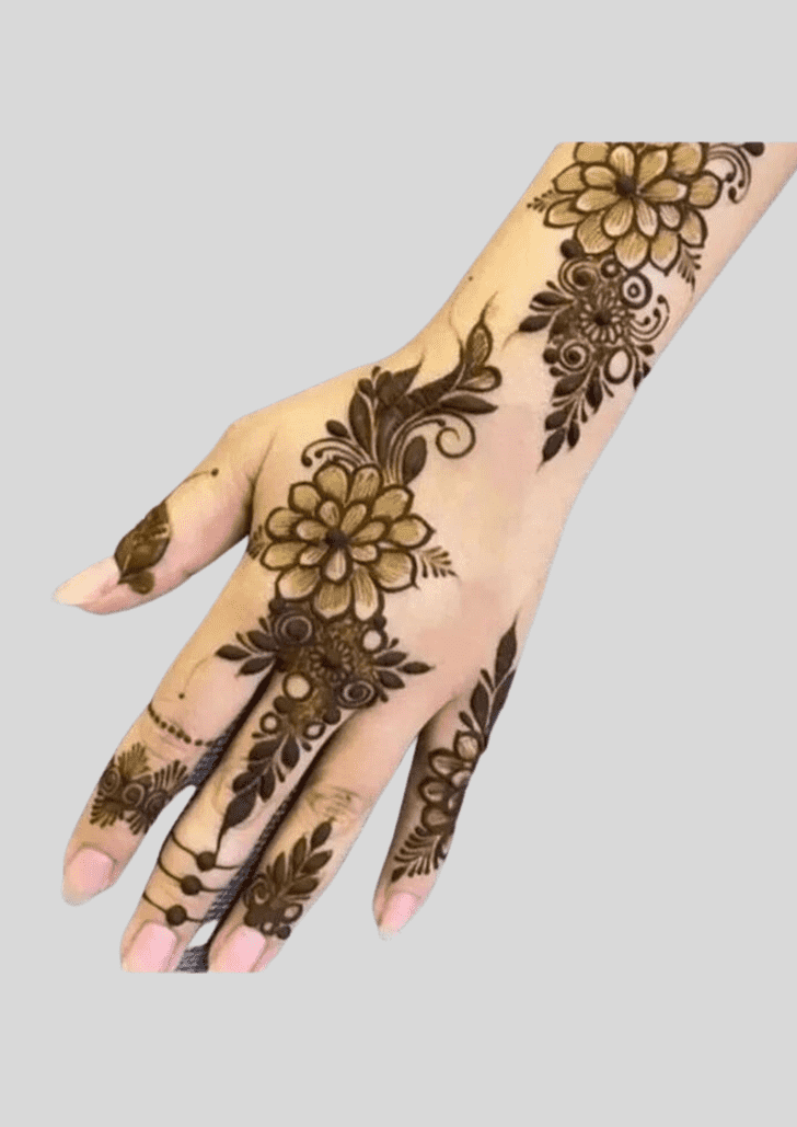 Elegant Deepawali Henna Design