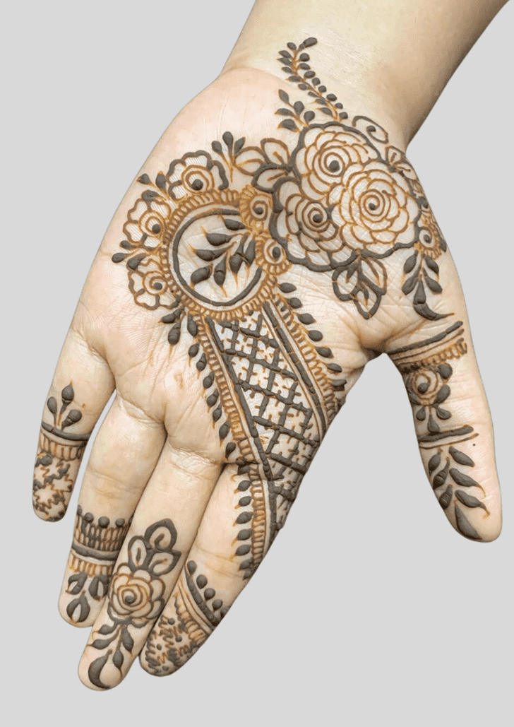 Fine Deepawali Henna Design