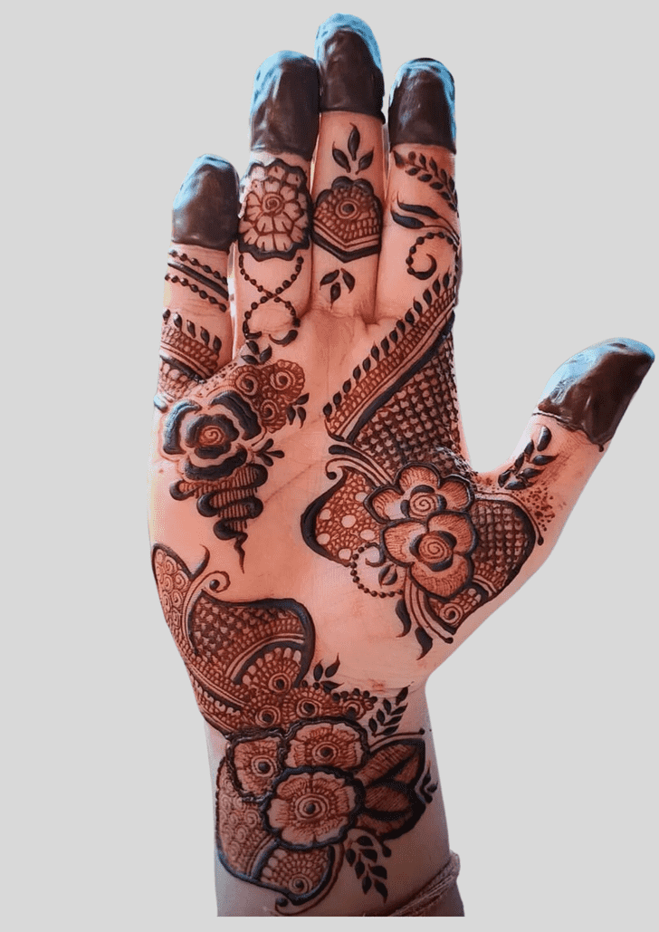Graceful Deepawali Henna Design