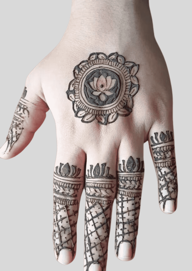 Inviting Deepawali Henna Design