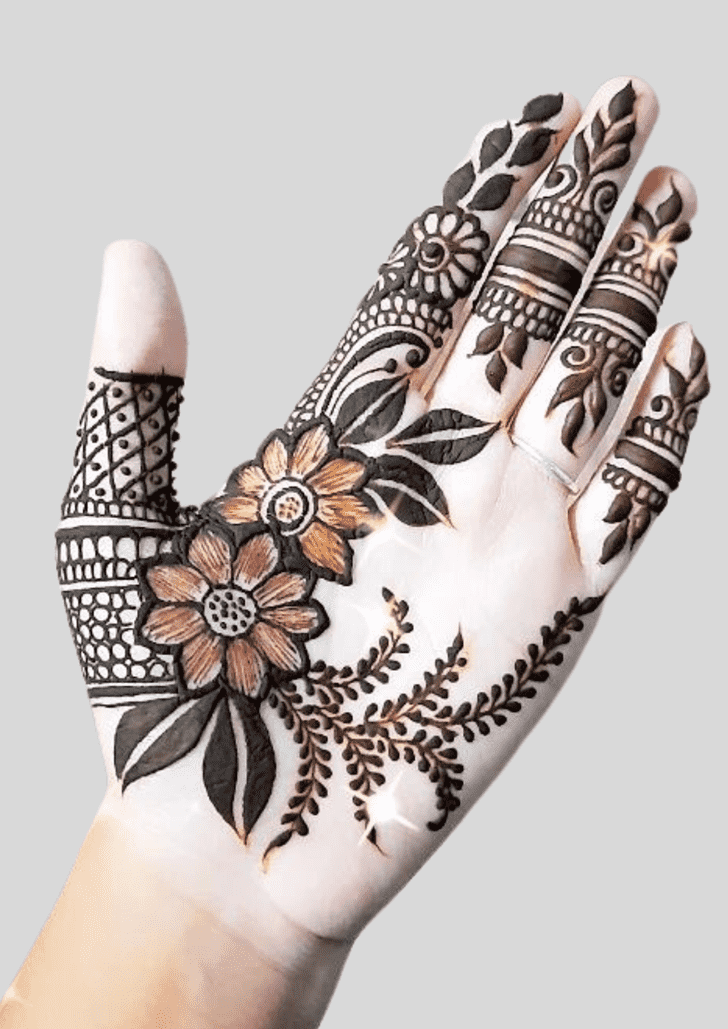 Refined Deepawali Henna Design