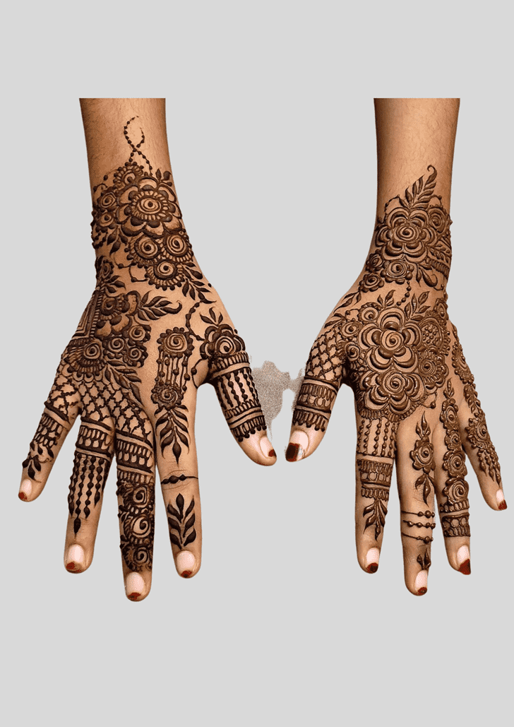 Slightly Deepawali Henna Design