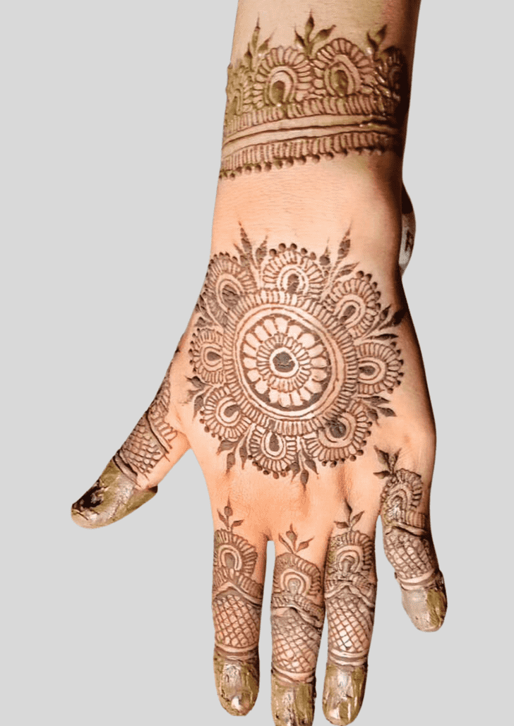 Splendid Deepawali Henna Design