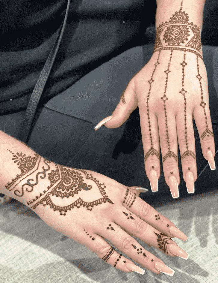 Delightful Dharan Henna Design