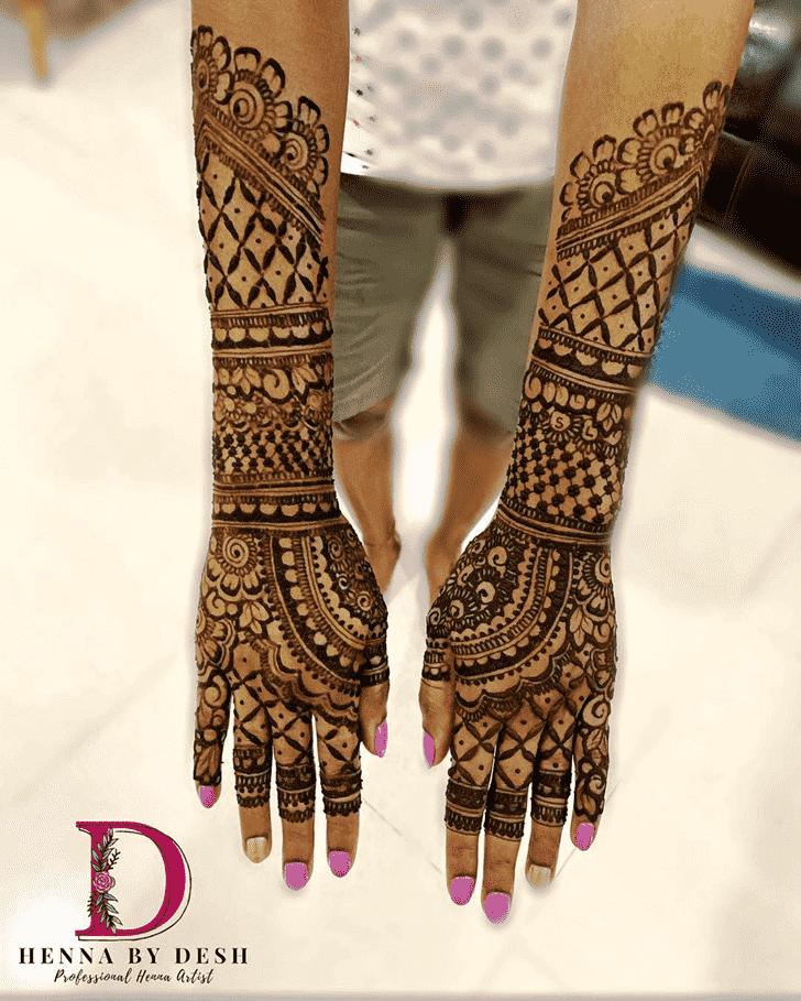 Arm Dharan Henna Design