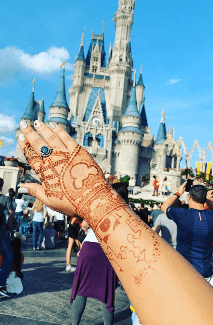 Charming Disney Henna Design