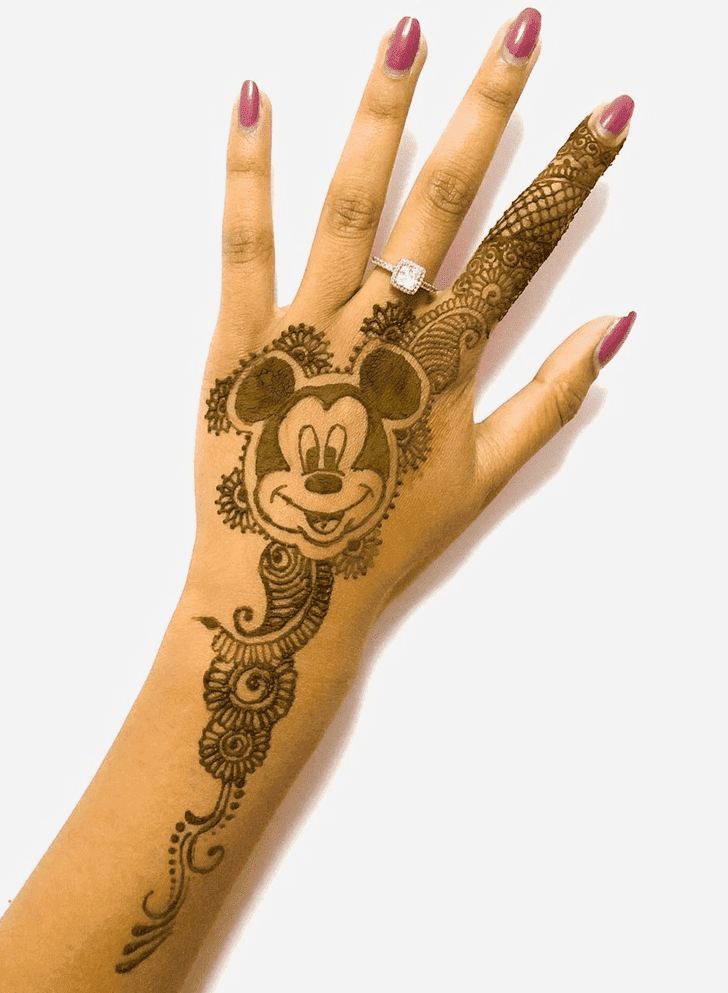Fascinating Disney Henna Design