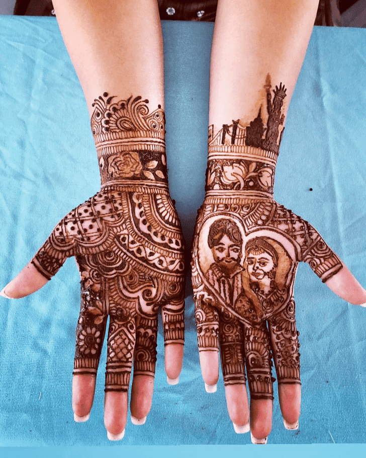 Pleasing Divine Henna design