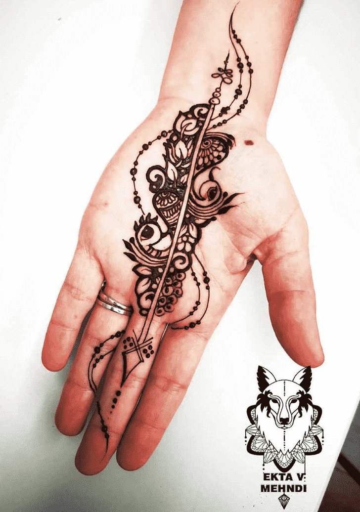 Exquisite Dot Henna Design