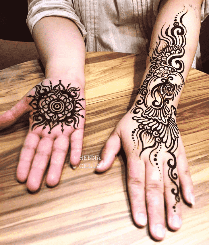 Fascinating Dot Henna Design