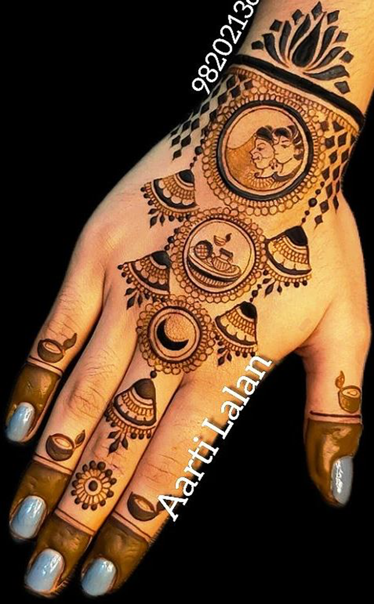 Excellent Dulha Dulhan Henna Design