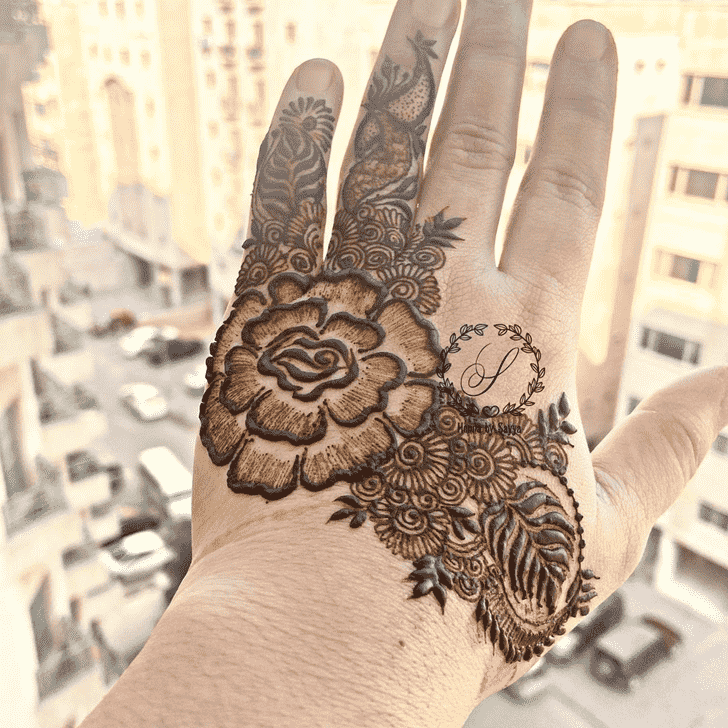 Arm Dulhan Henna Design
