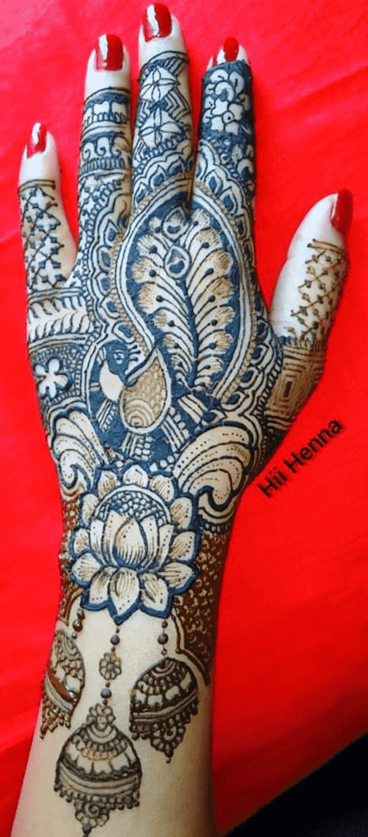 Magnificent Earrings Henna Design