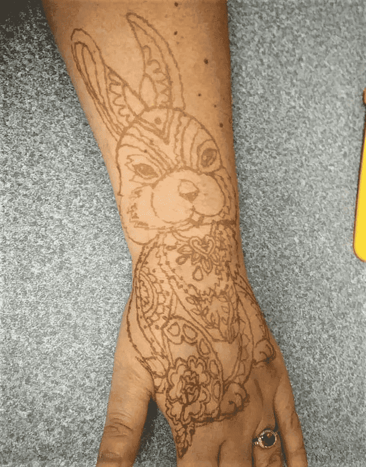 Nice Easter Henna Design