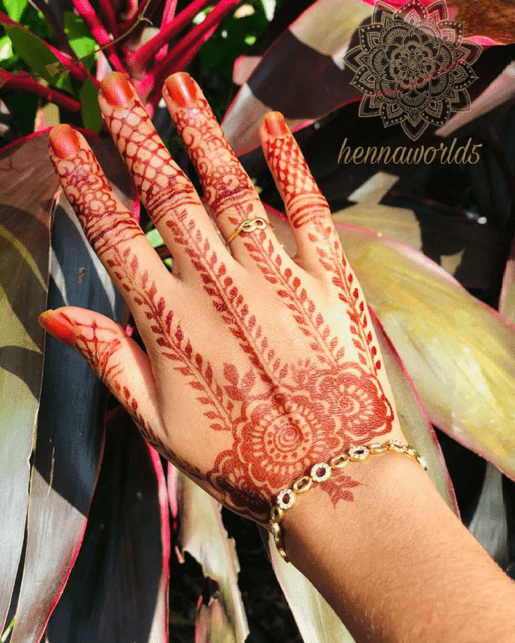 Elegant Easy Henna Design
