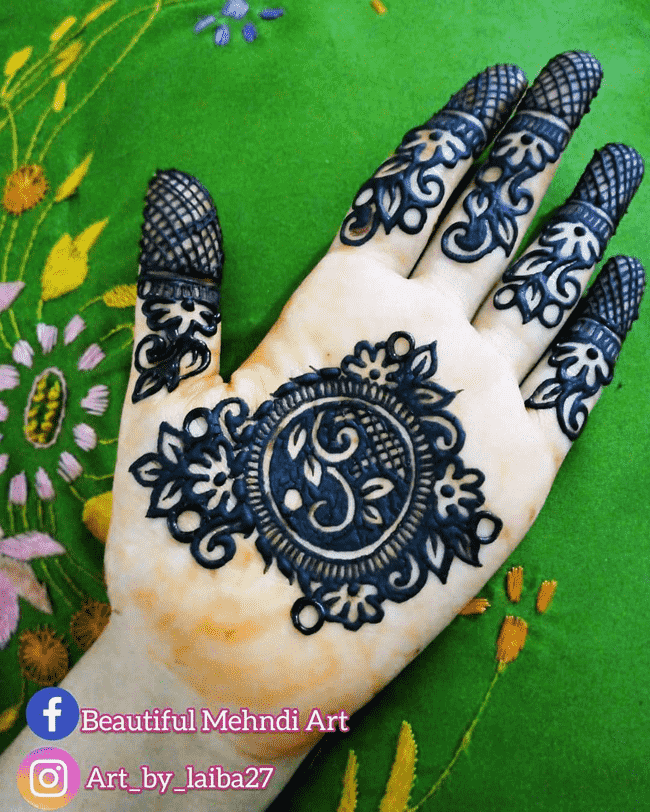 Appealing Ekadashi Henna Design