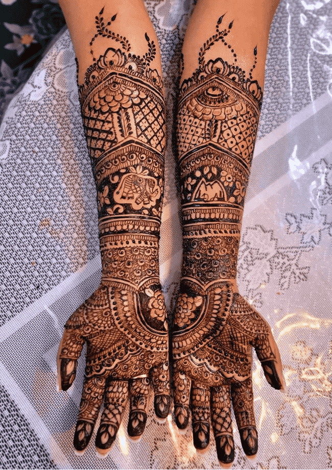 Bewitching Ekadashi Henna Design