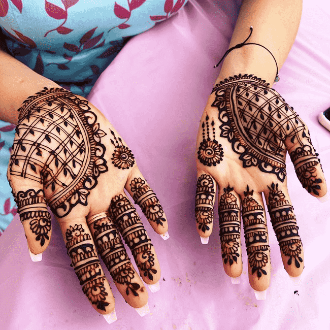 Captivating Ekadashi Henna Design