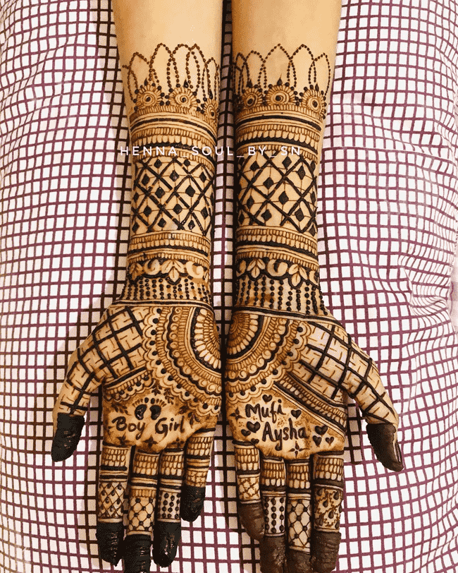 Dazzling Ekadashi Henna Design