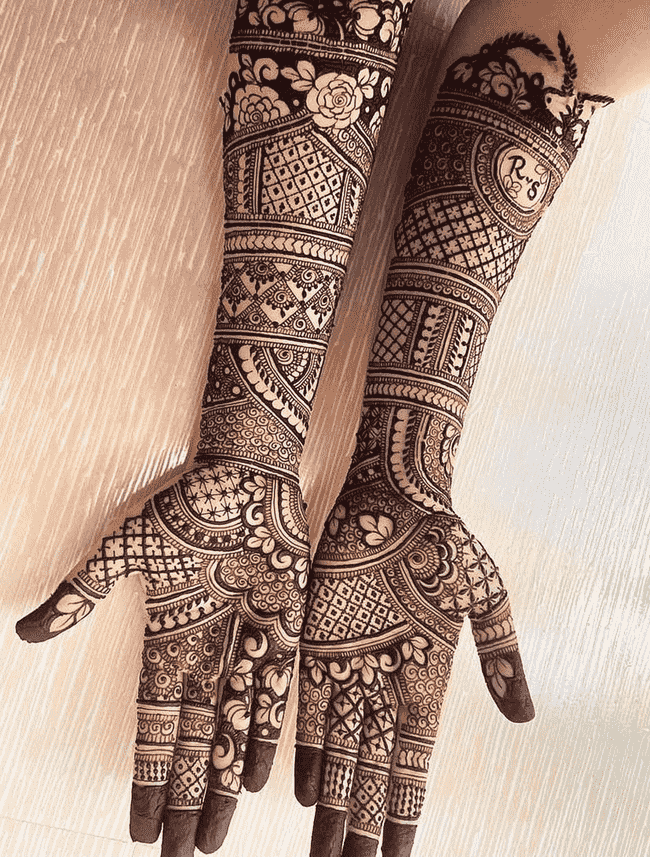 Arm Ekadashi Henna Design