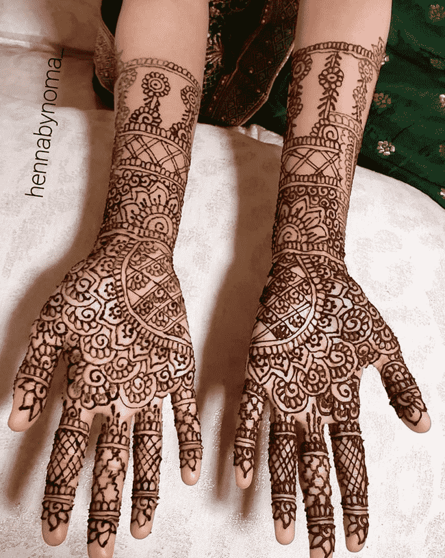 Enticing Ekadashi Henna Design