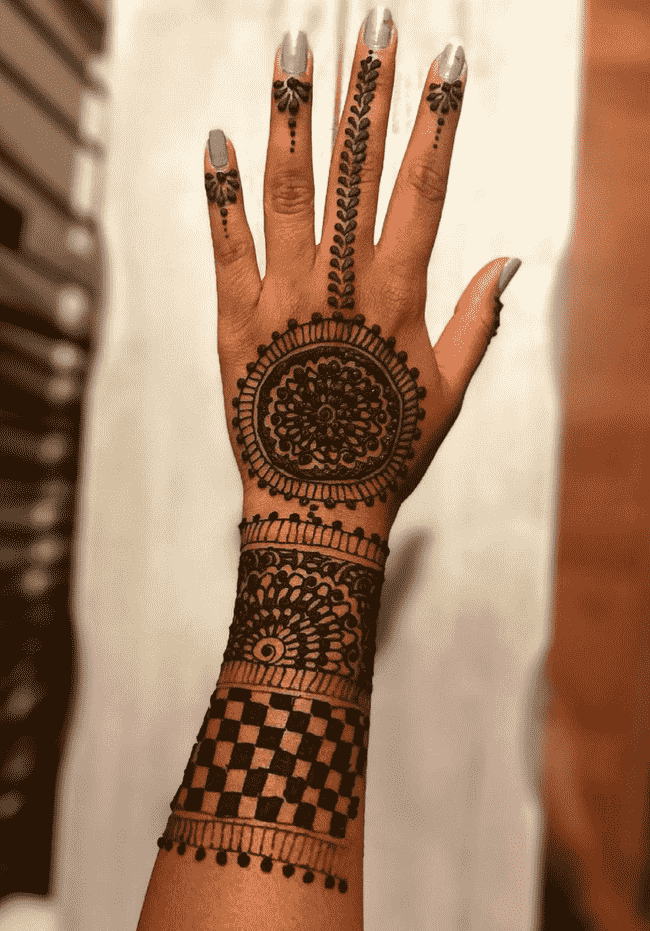 Fascinating Ekadashi Henna Design